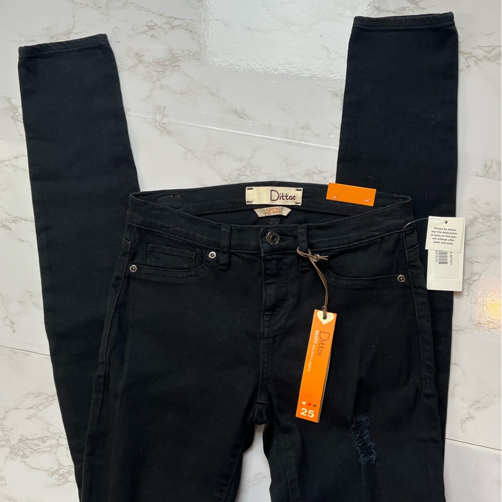 Dittos Mary mid rise leggings in black, size 25